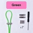 thumbnail image 1 of Hebilla elástica Cordones de zapatos Sin corbata Cordones de zapatos Botón de bloqueo de metal Cordones de zapatos Niños Adultos Quick Lazy Sneakers Botas Cordones Cordones de zapatosEstados Unidos Gao Jinjia LED, 1 of 2