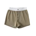 thumbnail image 4 of Timegard Shorts for Women High Waisted Button Color Block Lightweight Summer Comfy Casual Loose Shorts, 4 of 4