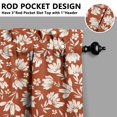 thumbnail image 5 of Kitchen Curtains 36 Inch Short - 3 Panel Set, Vintage Floral Butterfly Bee Botanical Print, Rod Pocket Window Curtain for Farmhouse, Modern Rustic, Spring Summer Decor, Easy Wash, 5 of 6