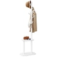 thumbnail image 1 of Perchero VASAGLE, 170 cm de altura, 8 ganchos con estante, blanco, 1 of 7