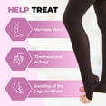 thumbnail image 4 of Gabrialla Unisex Microfiber Open Toe Thigh High Graduated Compression Stockings (25-35 mmHg): H-306(O), 4 of 7