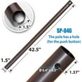 LJCP 42.5“ L Replacement Patio Umbrella Lower Pole without buckle (Dia 1.5")
