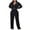 1-black lounge sets for women, variant on UPPADA Fall Outfit Sets for Women 2 Piece Outfits Velvet Sweatsuit Set Casual Long Sleeve Pullover Tops and Wide Leg Sweatpant Tracksuit Sets Lounge Matching Set Black,L