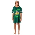 thumbnail image 3 of Despicable Me Minions Women's Christmas Let's Get Merry Nightgown Pajama Shirt Dress For Adults, 3 of 7