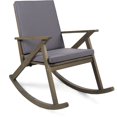 thumbnail image 1 of Noble House Gus Acacia Wood Rocking Chair & Cushion Grey/Grey, 1 of 20