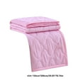thumbnail image 3 of Weloille Skin-friendly Plain Printed Washed Cotton Summer Quilt Ventilation Quilt (78.74x59.05in, Hot Pink), 3 of 8