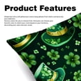 thumbnail image 2 of Saint Patrick's Day Decorative Pillows Covers with Unique Patterns for Bed, Home Decor - Set of 2 Pillow Inserts - Available in 16x16, 18x18, 20x20 Inches for Various Occasions, 2 of 6