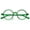 1x Transparent Green, variant on KOOSUFA Round Blue Light Blocking Reading Glasses +2.5 for Women Men Retro TR90 Ultra-light Nerd Eyeglasses Readers Eyewear Transparent