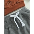 thumbnail image 6 of Newborn Baby Boy Halloween Outfits Long Sleeve Pumpkin Dots Print Pullovers Tops + Pants Set Toddler 2Pcs Clothes Set, 6 of 8