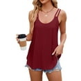 thumbnail image 2 of HAOYUNL Women's Tank Summer Sleeveless Tee Shirts Crew Neck Workout Tank Tops Casual Vest, 2 of 8
