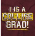 thumbnail image 2 of College Grad Class Degree Educated Womens Slim Fit Graphic Tee Brisco Brands X, 2 of 5