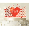 thumbnail image 1 of Monogram Cake Topper First Name Initial Heart Cake Topper, 1 of 1