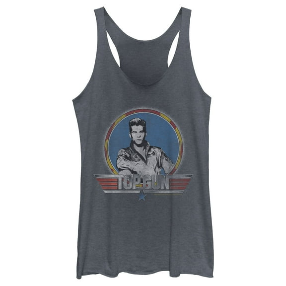 Women's Top Gun Retro Iceman  Racerback Tank Top