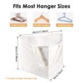 thumbnail image 3 of Triangle or Square Hanger Storage Bag with Handles Large Capacity Clothes Hanger Organizer Bag Foldable Clothes Hanger Organizer Holder for Space Saving White, 3 of 8