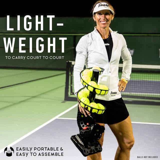 Franklin Sports Automatic Pickleball Launcher Machine - ProShot Pickleball Tosser for Pickleball Practice + Training - Portable Pickleball Thrower + Ball Server - Pickleball Training Equipment + Aid