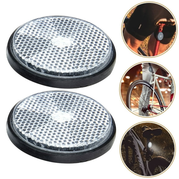 IFANLANDOR 2Pcs Black Bike Light Reflector for Motorbikes and RVs Reflectors for Bike Safety