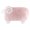 light pink, variant on JWH Soft Plush Ram Pillow in White and Brown Cuddly Decorative Cushion 12x20inches