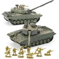 thumbnail image 1 of Tanque militar Toy Playset Gresdent de la Segunda Guerra Mundial con 2 modelos T-72M1 de Rusia, 1 of 1