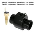 thumbnail image 4 of 1 Set Car Engine Coolant Temperature Sensor Switch Radiator Hose Fitting Adapter 32mm 170'F On-155'F Off, 4 of 6