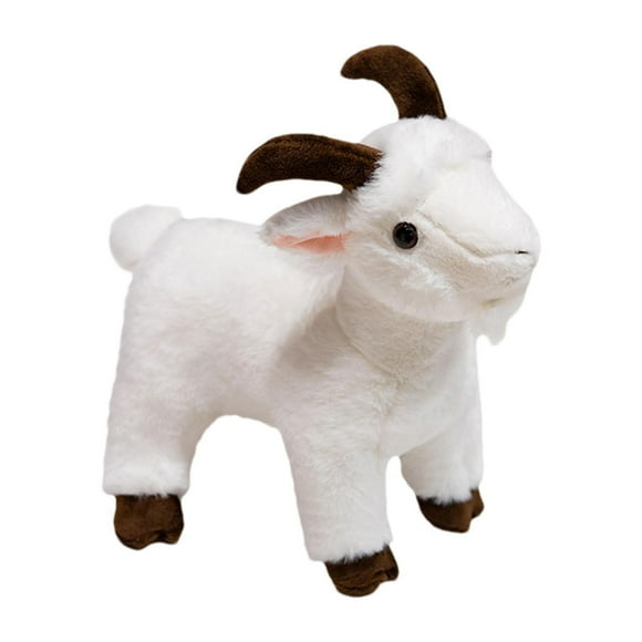 11.8 Inches Goat Stuffed Animal Plushie Goat For Kids Farm Animals Goat Toy Toy For Boy Girl Toys (White)