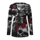 thumbnail image 4 of Vestido estampado de Halloween con bolsillo de cuello redondo y manga larga informal para mujer Fridja  yut1412, 4 of 5