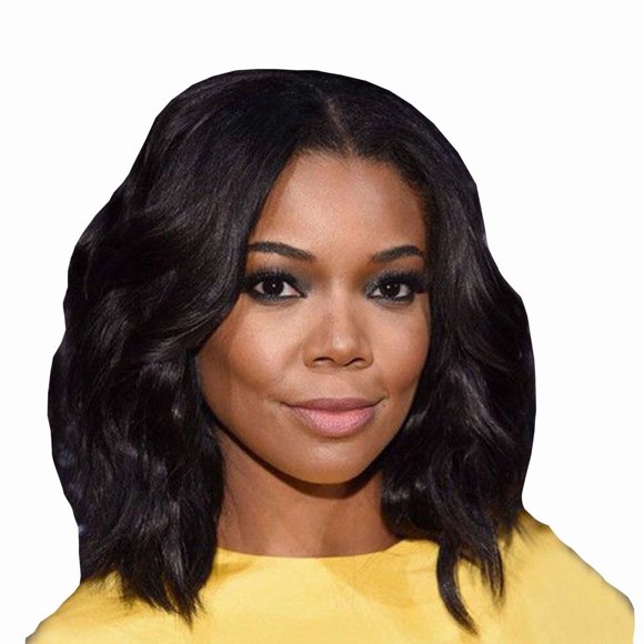 Peluca Africana Mujer Cabello Corto Negra Corta Rizada Rosa Peluca de Malla