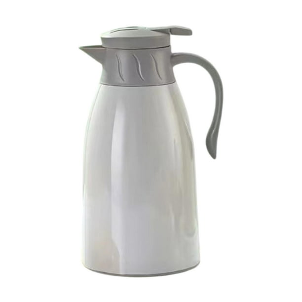 Jarra con aislamiento al vacío y diseño de boquilla térmica para agua caliente para vacaciones Blanco