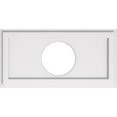 thumbnail image 1 of Ekena Millwork CMP24X12RE-07000 7 in. ID x 8.25 in. Rectangle Architectural Grade PVC Contemporary Ceiling Medallion, 1 of 4