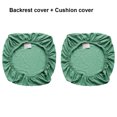 thumbnail image 3 of kurtrusly Chair Cover Slipcover Stretch Seat Computer Protection Set Anti-Dirty Thicken Solid Home Wedding Universal Decoration Dark Green/Set 1Set, 3 of 6