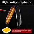 thumbnail image 3 of 2x Dynamic Flash LED Turn Signal Light Side Turn Signal Marker Light Car Accessories Compatible with Mini Cooper R60 Countryman R61 Paceman, 3 of 5
