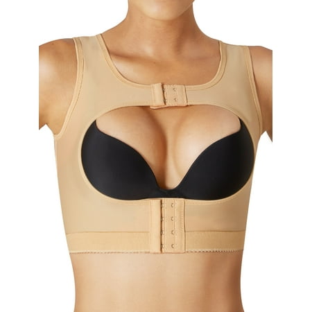 Kumayes Women s Push Up Bra & Shapewear | Posture Corrector & Chest Support Lifter Vest (Beige  Size S)