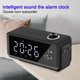 thumbnail image 3 of Reloj despertador digital Bluetooth con micrófono Carga USB LED Sonido de manos Multifunción Subwoofer Negro Sunnimix Relojes de alarma, 3 of 8