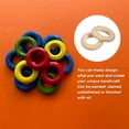 thumbnail image 4 of Unique Bargains 100Pack 20mm(0.8') Natural Wood Rings, 5mm Smooth Unfinished Wooden Circles, 4 of 7