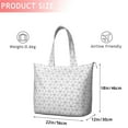 thumbnail image 4 of Black White Checkerboard Checkered Pattern Travel Tote Bags for Women Carry On,Large Weekender Bags for Women Travel,Multi Functional Duffle Bag for Work,Shopping,Sports, 4 of 5