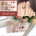 thumbnail image 1 of Etiqueta Engomada Del Clavo Del Dedo Del Pie Envolturas Completas Pegatinas De Esmalte Pegatinas De Arte De Uñas Para Mujeres Niñas Decoraciones De Arte De Uñas Advancent CE007391-14, 1 of 6