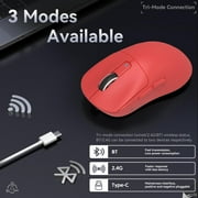 ATTACK SHARK X3 49g SUPERLIGHT Gaming Mouse, PixArt PAW3395 Sensor, BT/2.4G Wireless/Wired, 6 Adjustable DPI up to 26000, for Win10/11/Xbox/PS/Mac