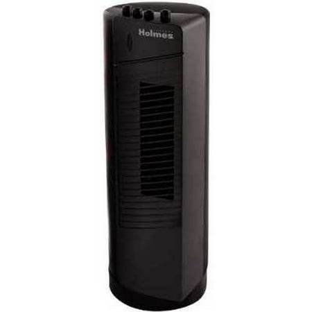 Holmes HT17MBK Mini Trend Tower Fan - 2 Speed - Oscillating - Black