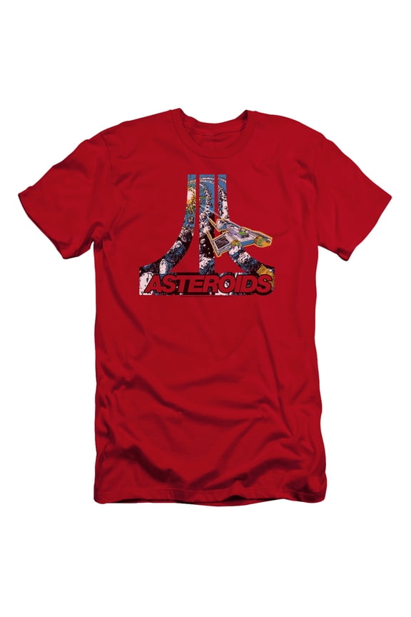 Atari - Asteroids Atari - Premium Slim Fit Short Sleeve Shirt - X-Large