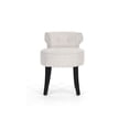 thumbnail image 5 of Skyline Decor Beige Linen Modern Lounge Stool, 5 of 5