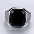 thumbnail image 4 of Stainless Steel CZ Ring for Womens Mens Wedding Engagement Promise, 4 of 5