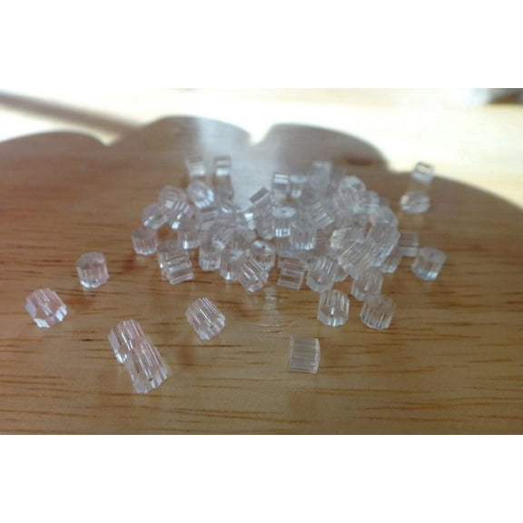 40 Plastic Earring Stoppers backs French Wire or Studs to Secure not Lose