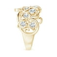 thumbnail image 3 of ANGARA Lab Grown Diamond Flower Scroll Ring for Women in 14K Yellow Gold (Size-3.3mm| Color-F-G| Clarity-VS) | April Birthstone, Anniversary, Jewelry Gift for Women | Lab-Grown Diamond Ring, 3 of 4
