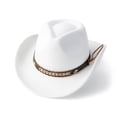 thumbnail image 2 of LILIYA Packable Western Cowboy Hat for Women and Men, Foldable Wide Brim Travel Hats, Lightweight Sun Protection Breathable Headwear for Trips and Vacations, 2 of 3
