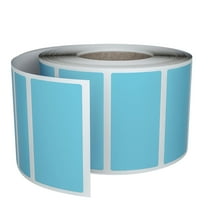 Royal Green Stickers Roll to Write On for Office Supplies 1.57" x 0.75" in Light Blue, 500 Pack