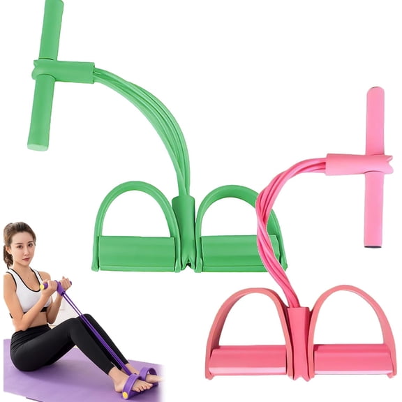 Fashion Puller Exercise, 8 Tube Pedal Resistance Device Detachable and Adjustable Pedal Resistance Device, Stretching Workout Fitness Bands for Arm Weights Exercise Equipment