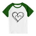 thumbnail image 4 of Sentuca Girls T Shirts, Short Sleeve Valentines Day Shirts, Comfortable Casual Graphic Tees Size 13 Years, 4 of 8
