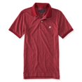 thumbnail image 1 of Aeropostale Mens A87 Heathered Rugby Polo Shirt, Rojo, Grande Aeropostale polo, rugbi, 1 of 2