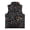 Colorful Math Chaos, variant on Comfortable Girls Sleeveless Winter Jacket for Spring Outdoor Activities, Howling Wolf Polyester With Pocket Toddler Girls Fleece Vest