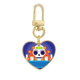 thumbnail image 1 of Mexico Candy esqueleto día de muertos Llavero de metal en forma de corazón dorado, 1 of 3