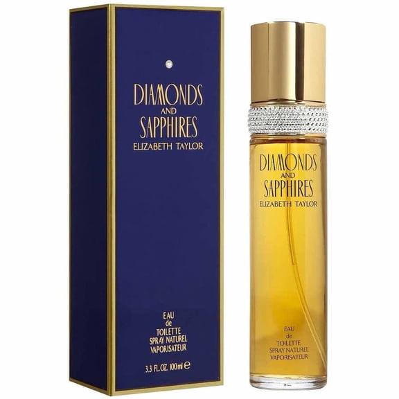 Elizabeth Taylor Diamonds Sapphires Eau De Toilette Perfume for Women 3.3 fl oz